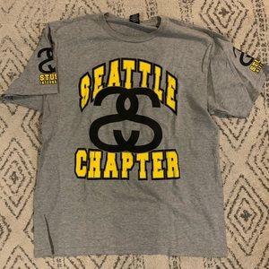 Stussy Seattle Chapter grey T-shirt (Large)